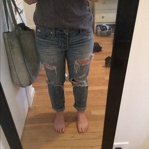American Eagle Ripped Boyfriend Jeans